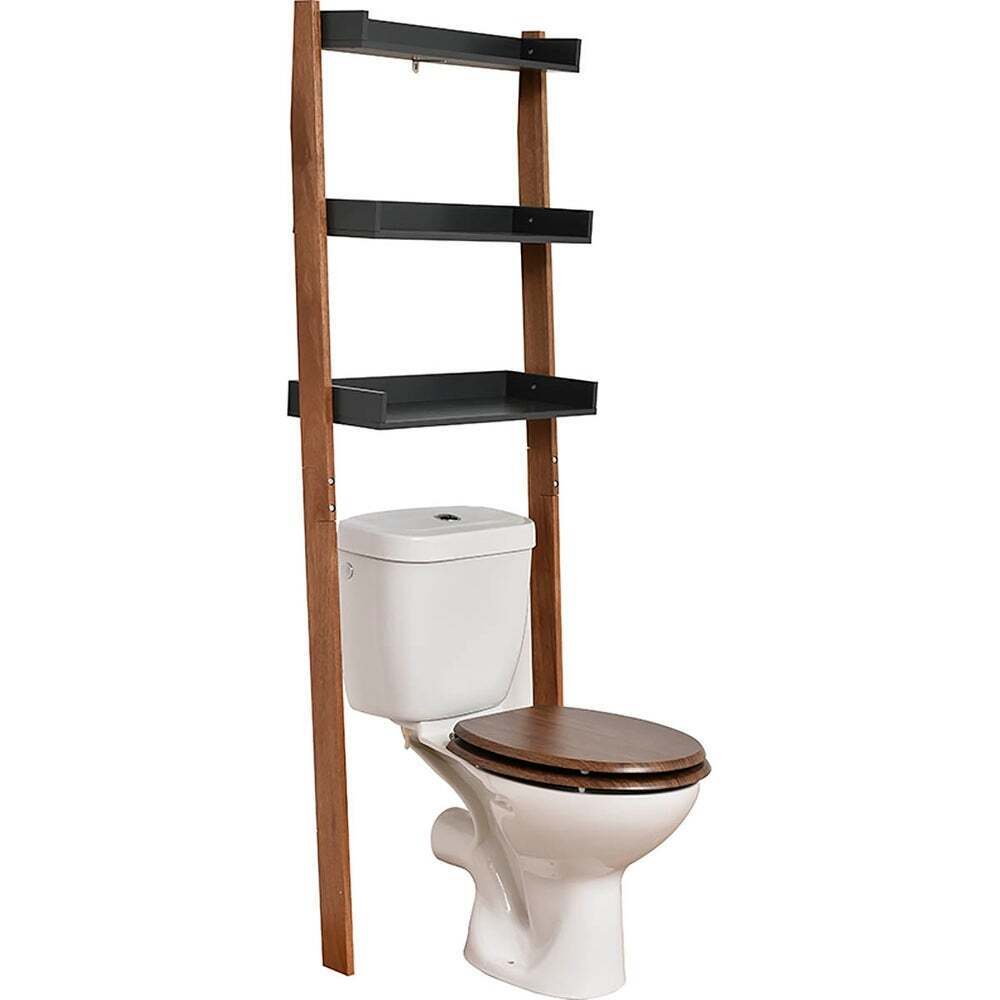 Balancing Style Modern Over Toilet Shelf