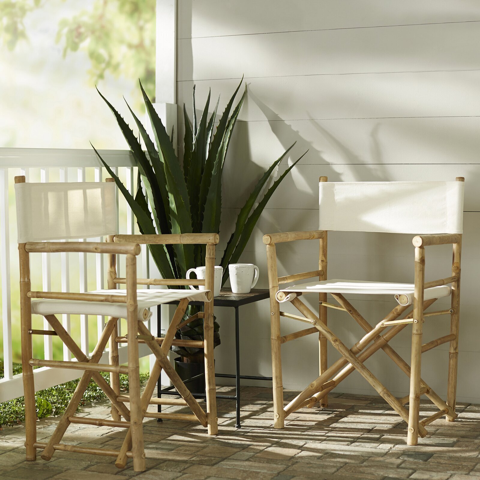 Bamboo director style chairs 