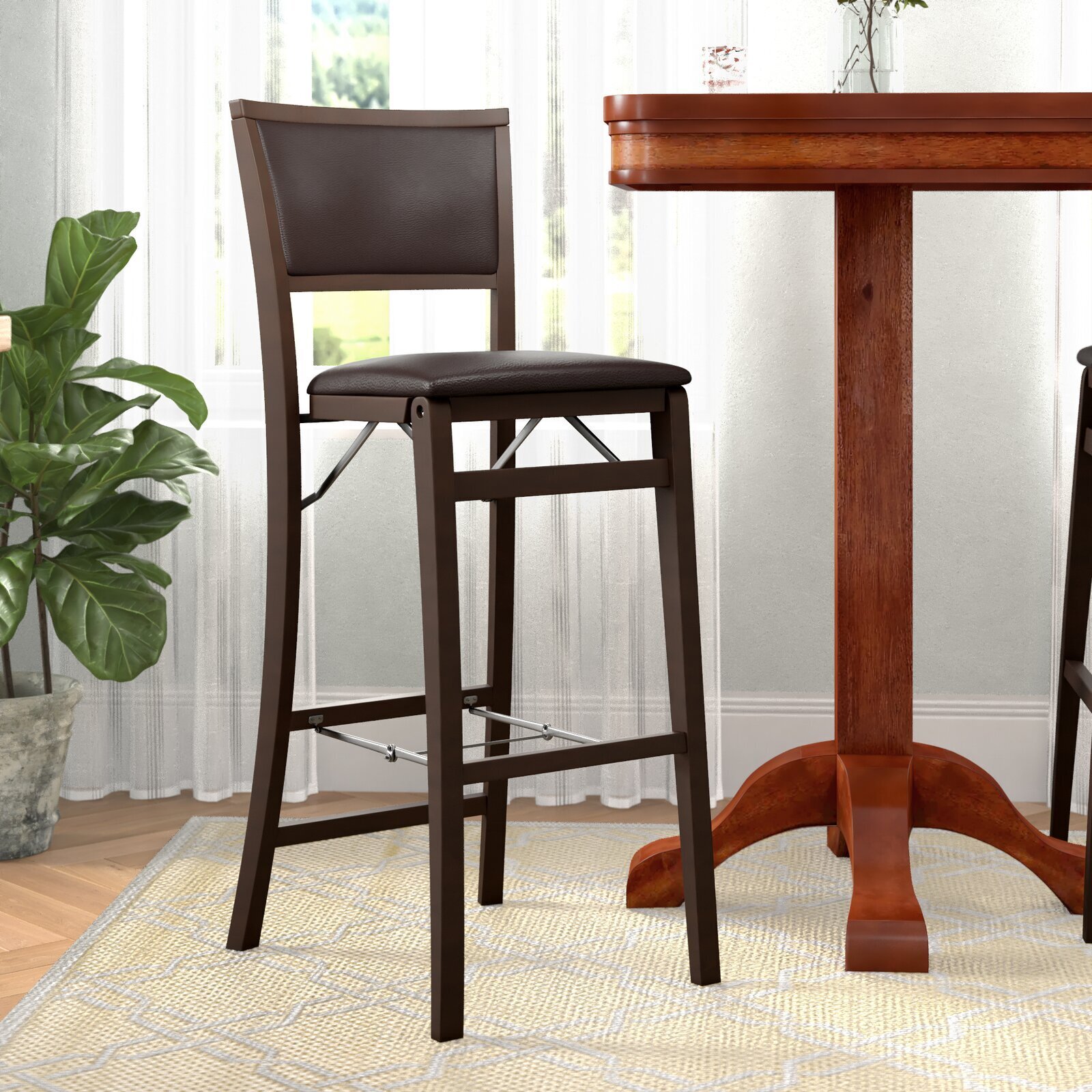 Bar Stool With Padded Back