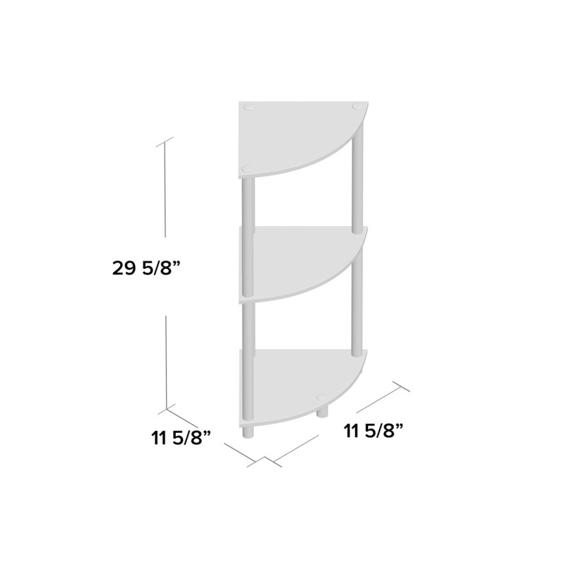 Baril 29.6'' H x 11.6'' W Corner Bookcase
