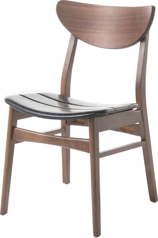 Barros Slat Back Side Chair in Natural Walnut