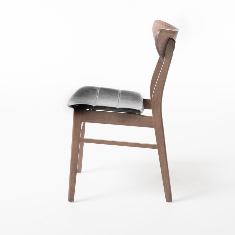 Barros Slat Back Side Chair in Natural Walnut