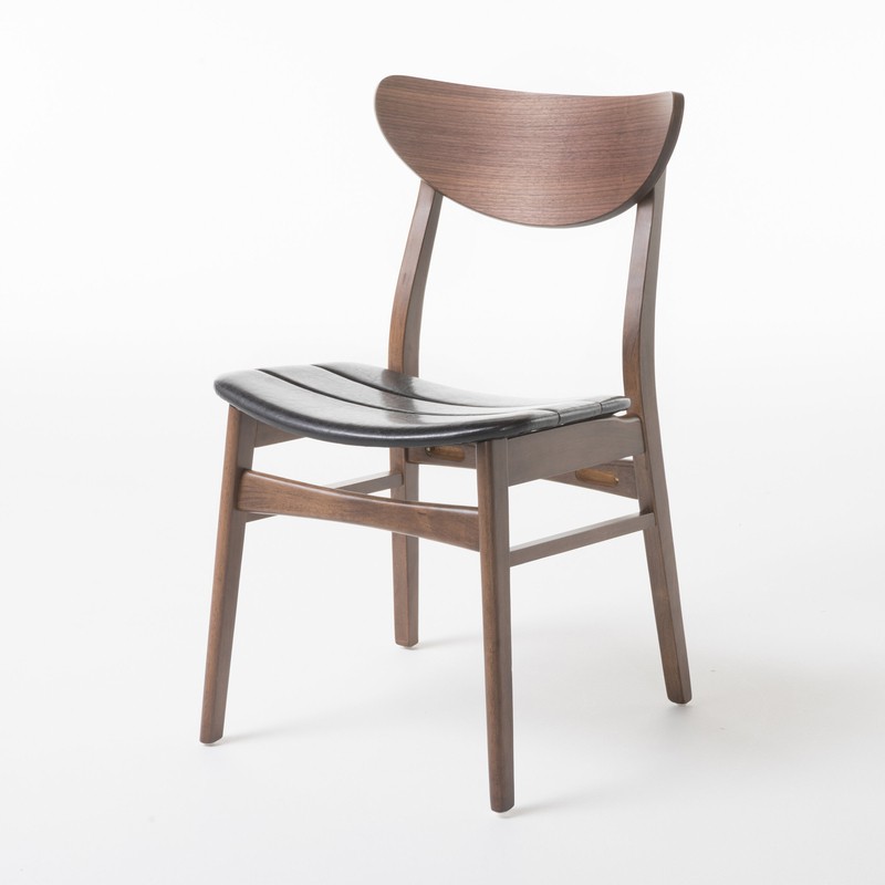 Barros Slat Back Side Chair in Natural Walnut