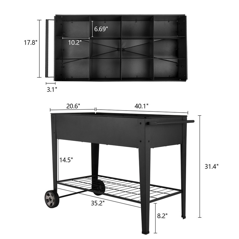Barwick Metal Elevated Planter