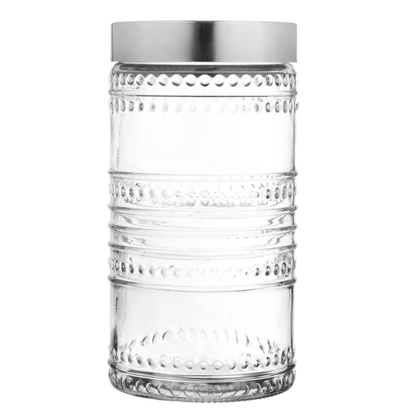 Beaded 3 Piece Kitchen Canister Set
