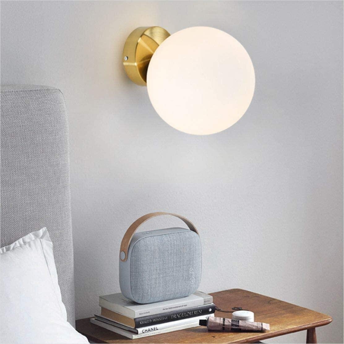 Bedside Lights Wall Mounted with Globe Style