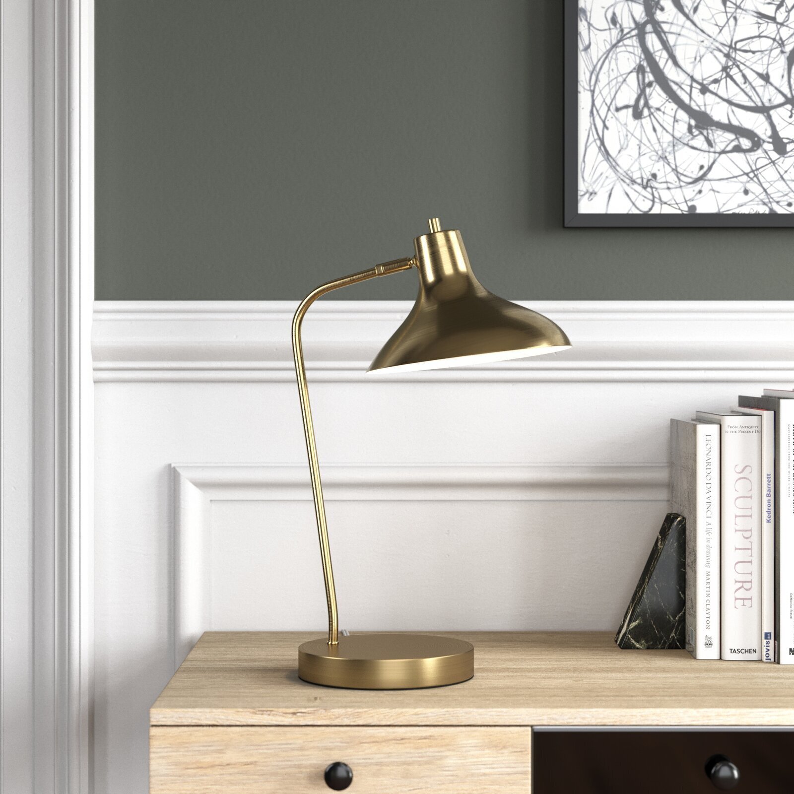 Bell shaped desk lamp