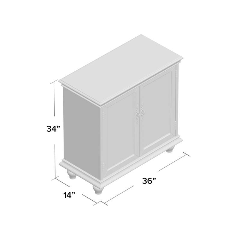 Bensonhurst 34'' Tall 2 - Door Accent Cabinet