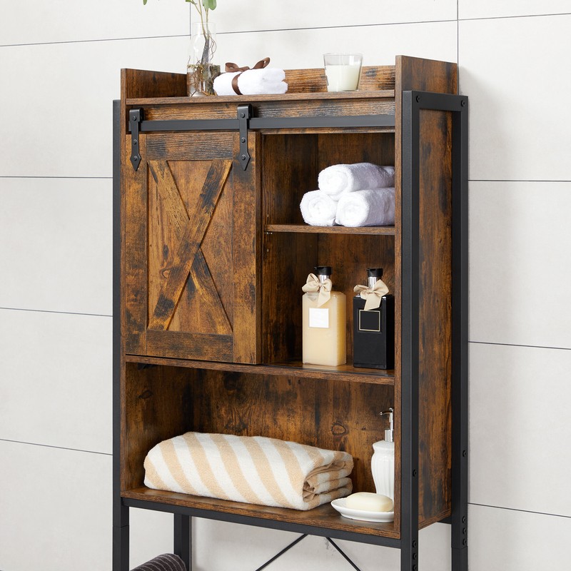 Bergenia 25.2'' W x 66.9'' H x 9.4'' D Over-The-Toilet Storage