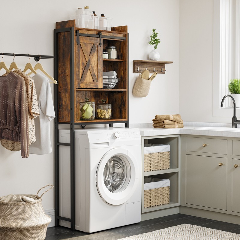 Bergenia 25.2'' W x 66.9'' H x 9.4'' D Over-The-Toilet Storage