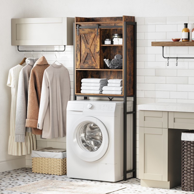 Bergenia 25.2'' W x 66.9'' H x 9.4'' D Over-The-Toilet Storage