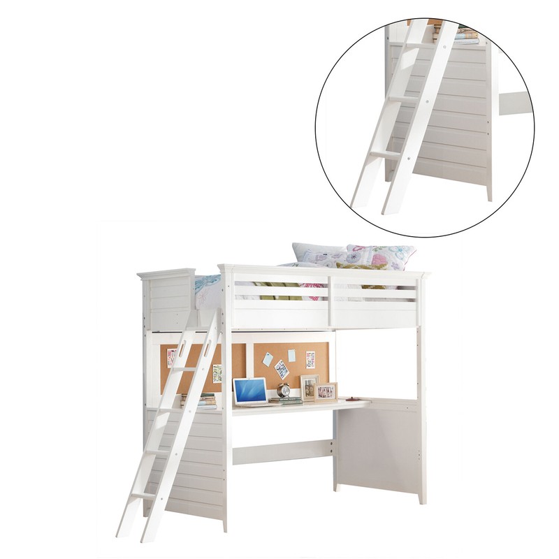 Beyah Twin Loft Bed with Bookcase by Harriet Bee