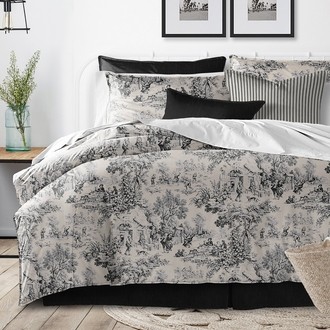 SÄVMOTT Comforter and pillowcase(s), gray paisley pattern, Full/Queen - IKEA
