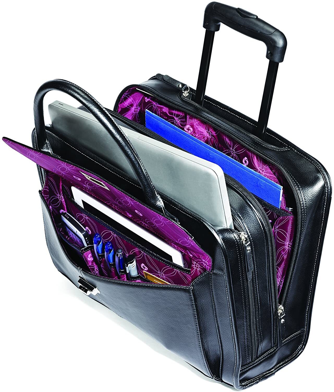 Laptop bags on store wheels for ladies