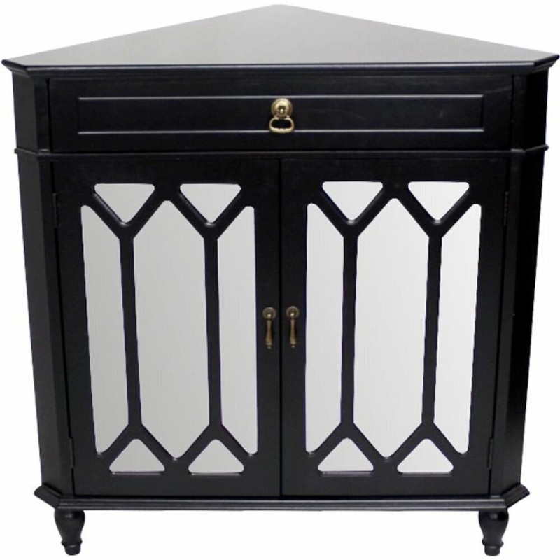 Small black corner cabinet