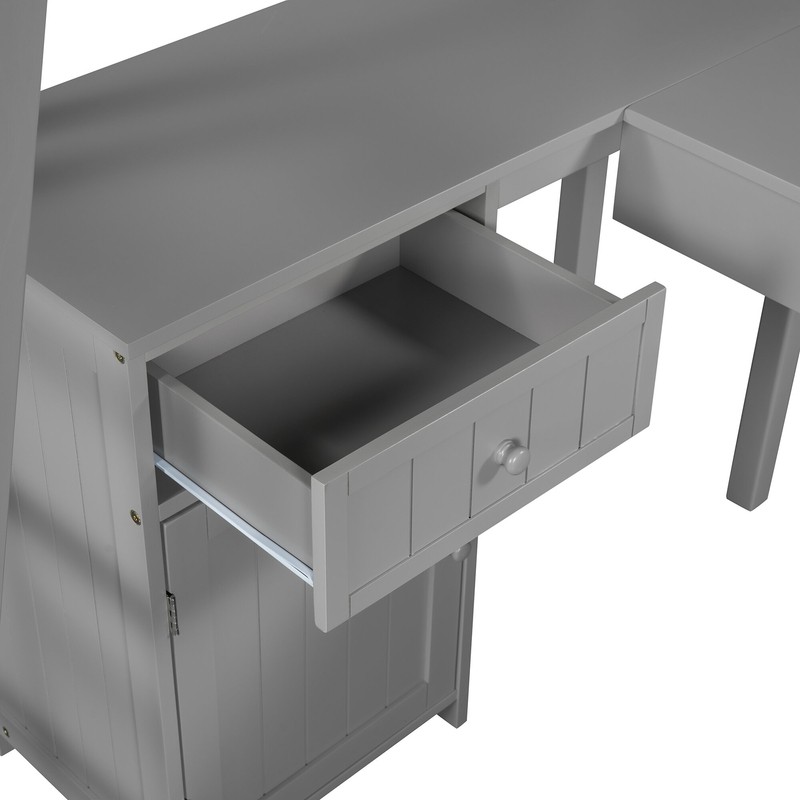 Bobine Twin 2 Drawer Loft Bed with Bookcase by Harriet Bee