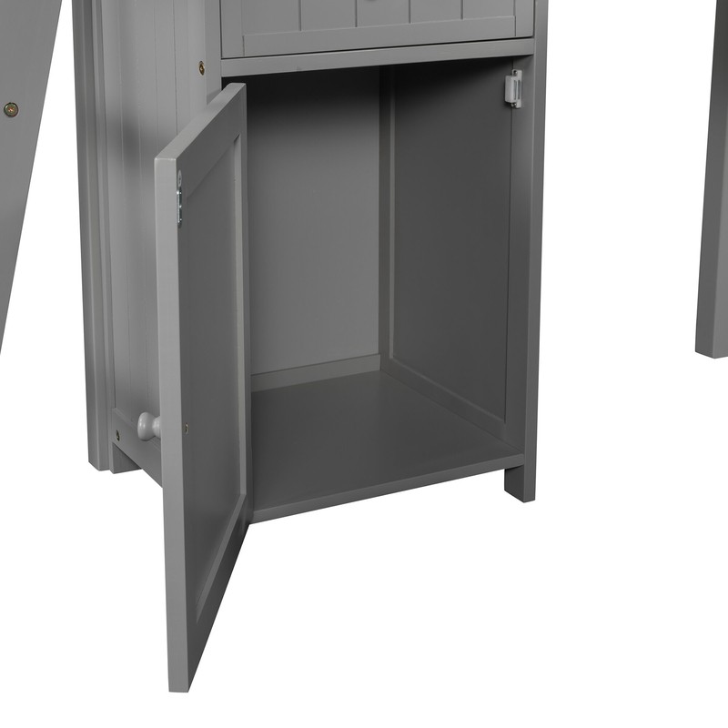 Bobine Twin 2 Drawer Loft Bed with Bookcase by Harriet Bee