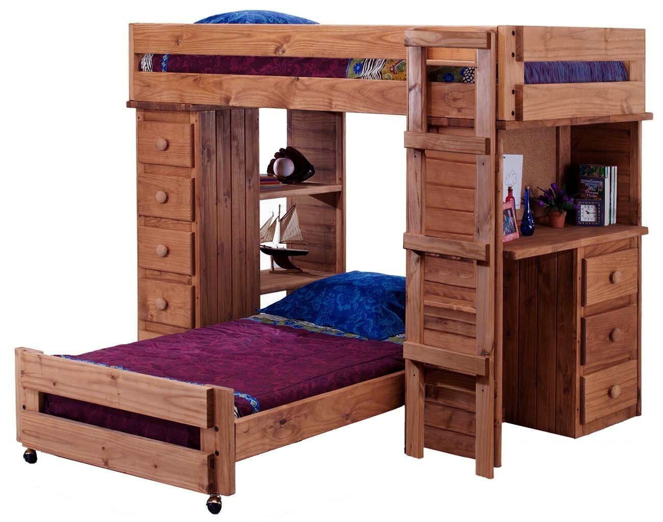 Bookcase Bunkbeds for Saving Space