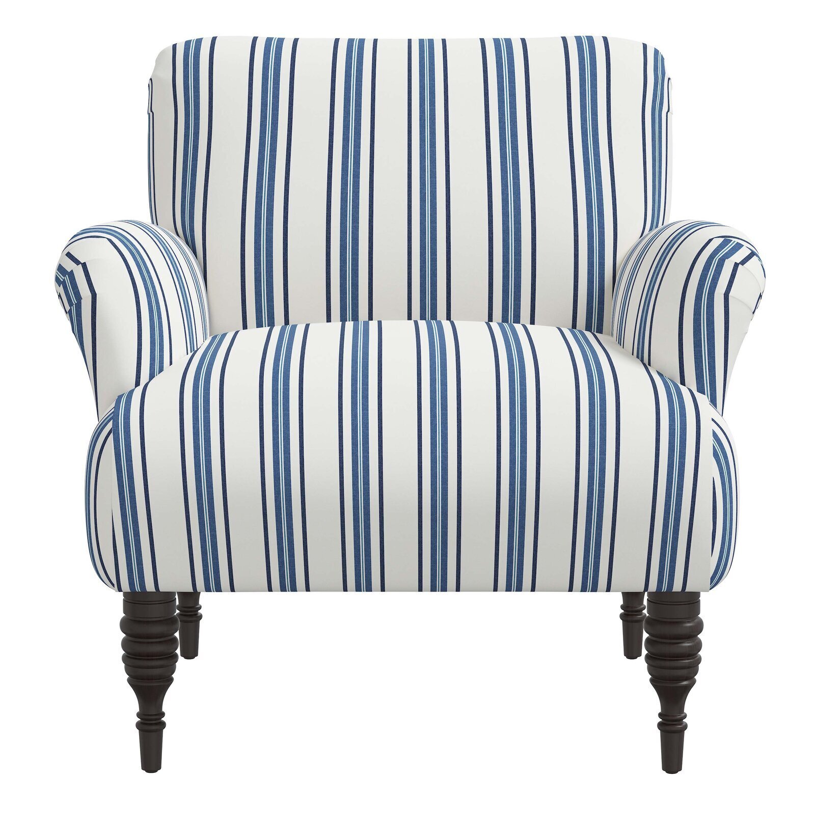 Brash Blue and White Striped Chair