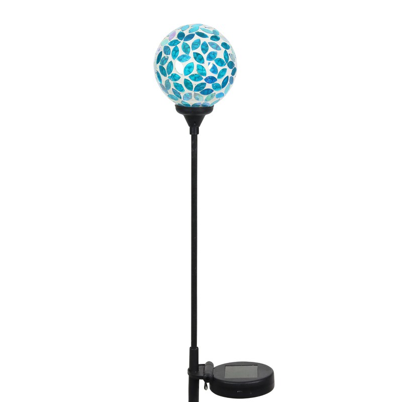 Bray Solar Mosaic Glass Ball Garden Stake