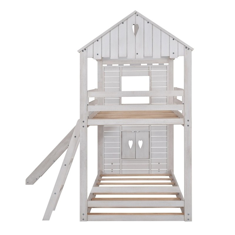 Brenner Twin Over Twin Solid Wood Standard Bunk Bed by Harper Orchard