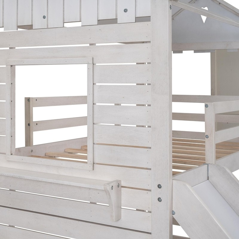 Brenner Twin Over Twin Solid Wood Standard Bunk Bed by Harper Orchard