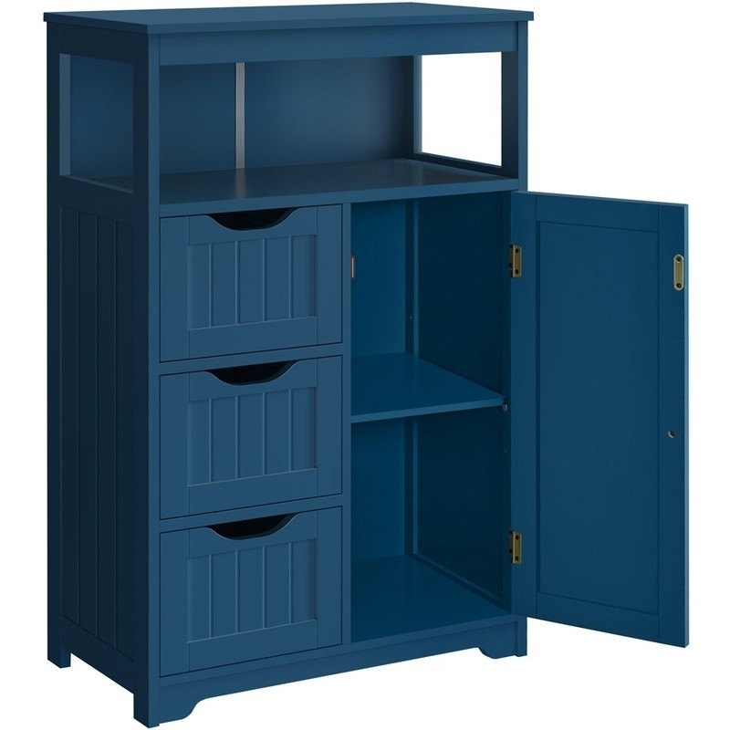 Brigit 22'' W x 34.1'' H x 11.5'' D Free-Standing Bathroom Cabinet
