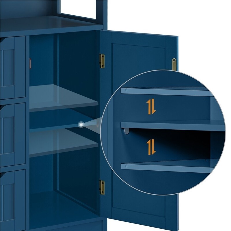 Brigit 22'' W x 34.1'' H x 11.5'' D Free-Standing Bathroom Cabinet