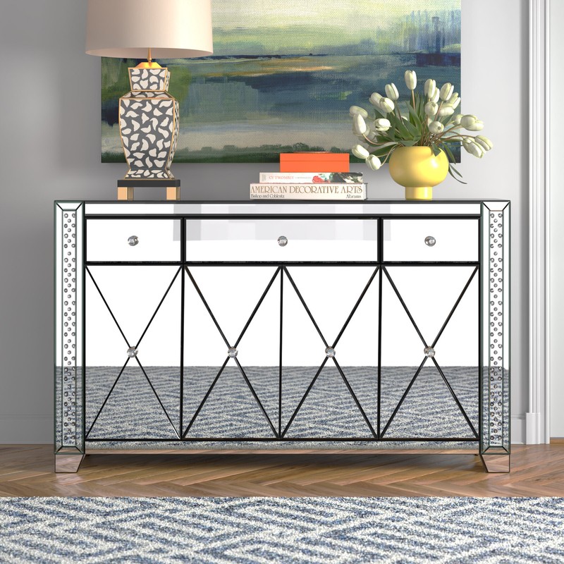 Brinley 60'' Wide 3 Drawer Credenza