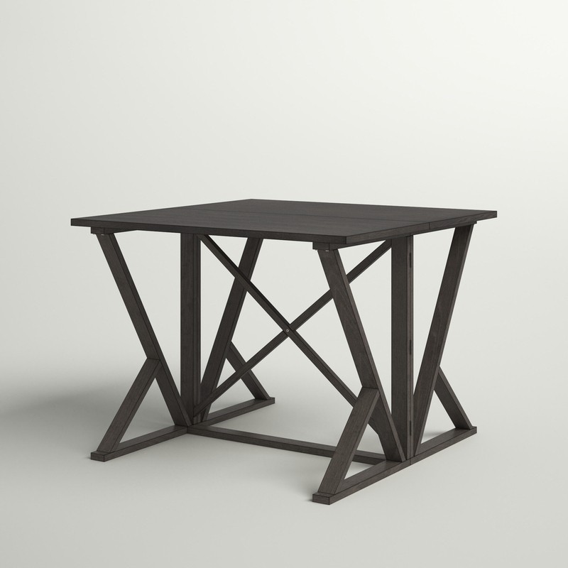 Buckwalter Counter Height Drop Leaf Solid Wood Dining Table