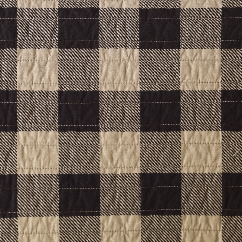 Buffalo Check Microfiber Modern & Contemporary 5 Piece Quilt Set