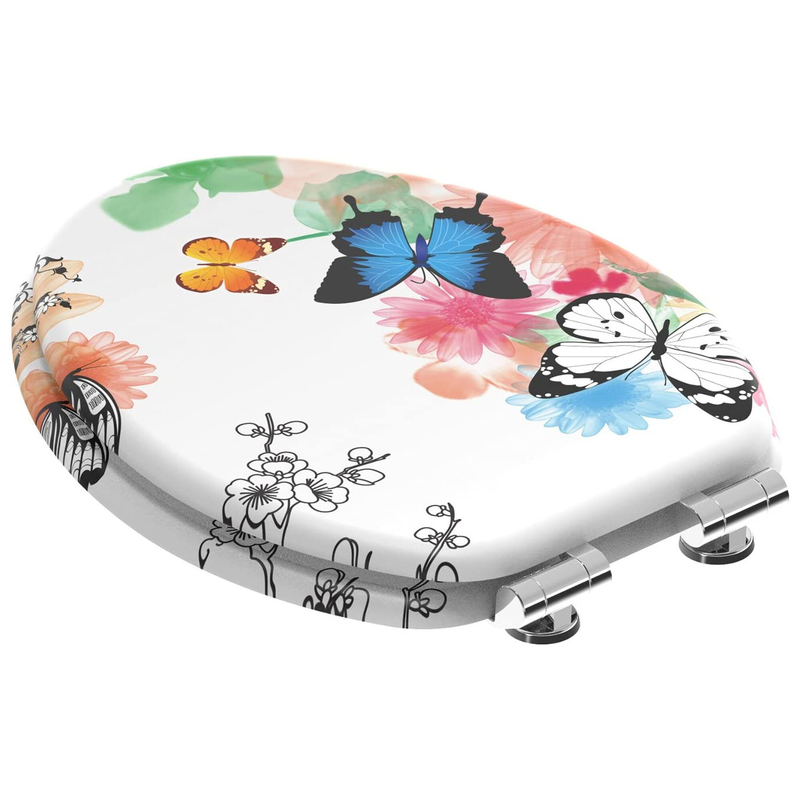 Butterfly Elongated Toilet Seat