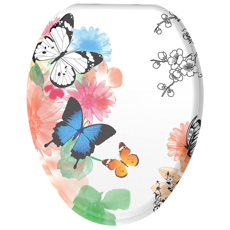 Butterfly Elongated Toilet Seat