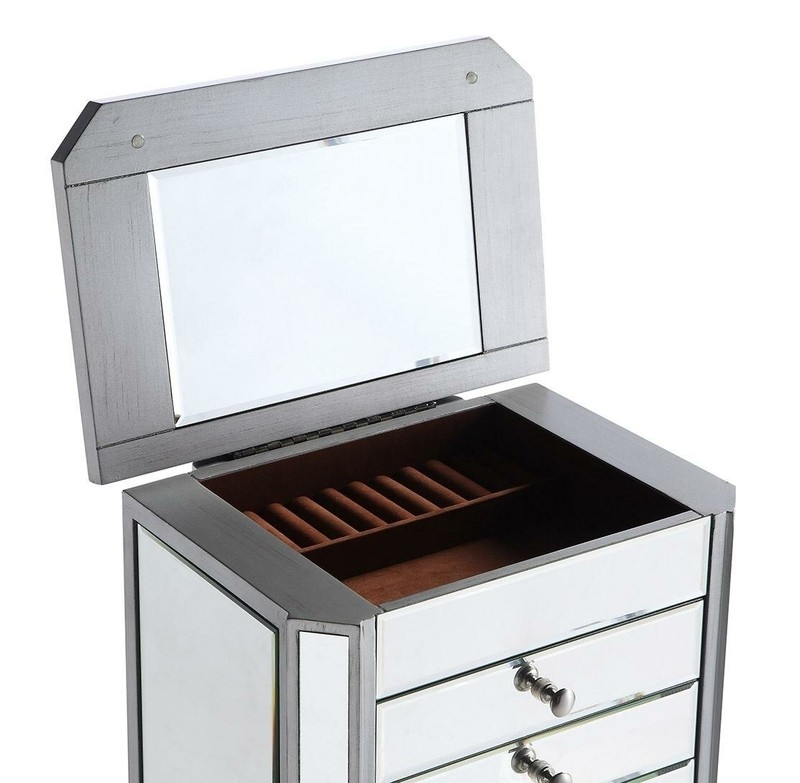 Caila 18'' Wide Jewelry Armoire with Mirror