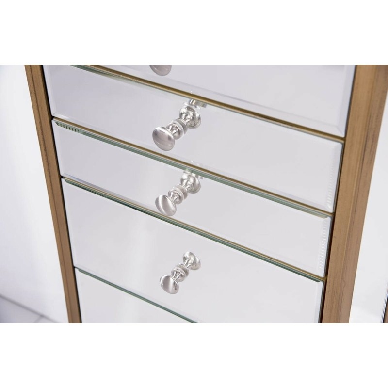 Caila 18'' Wide Jewelry Armoire with Mirror