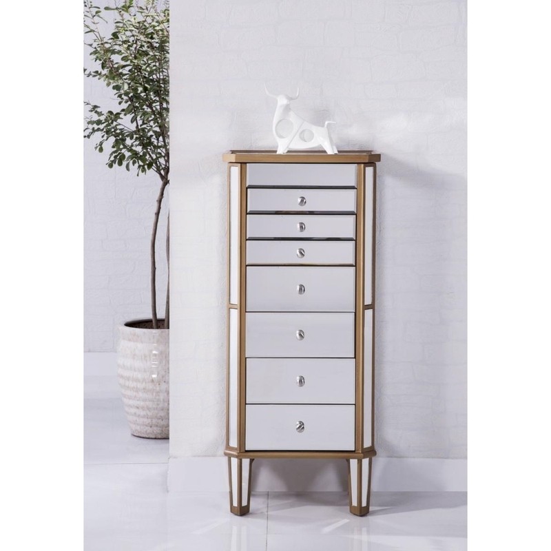 Caila 18'' Wide Jewelry Armoire with Mirror