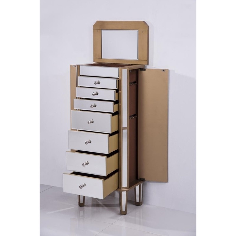 Caila 18'' Wide Jewelry Armoire with Mirror