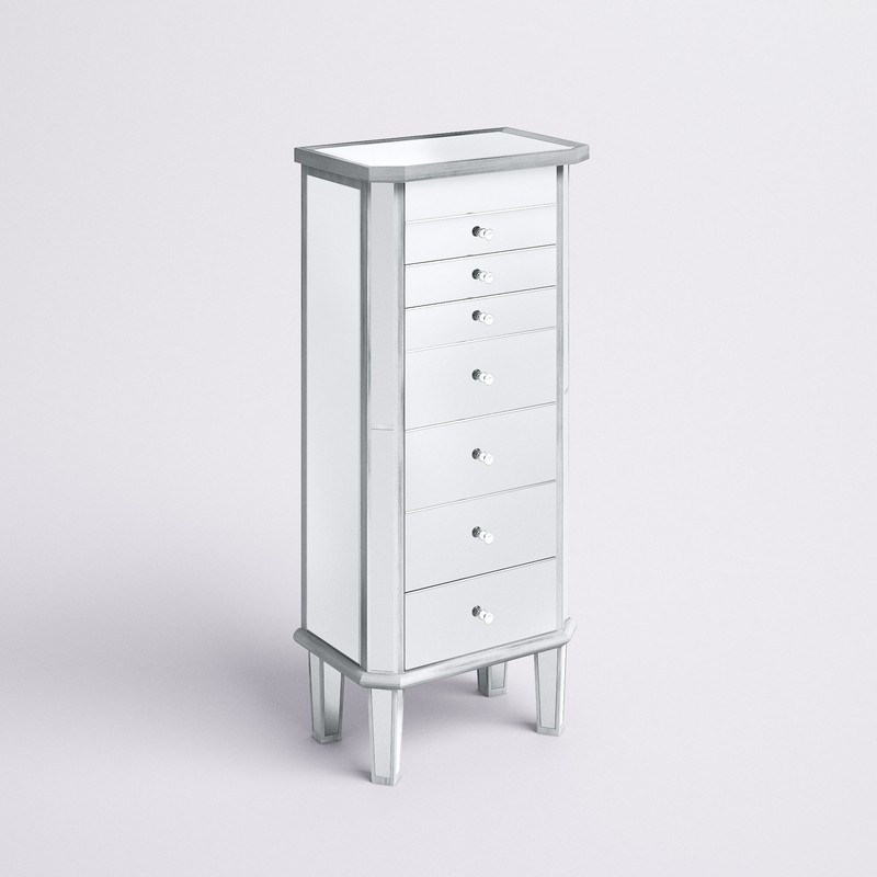 Caila 18'' Wide Jewelry Armoire with Mirror