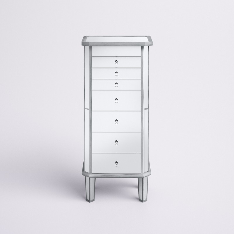 Caila 18'' Wide Jewelry Armoire with Mirror