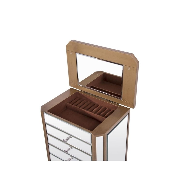 Caila 18'' Wide Jewelry Armoire with Mirror
