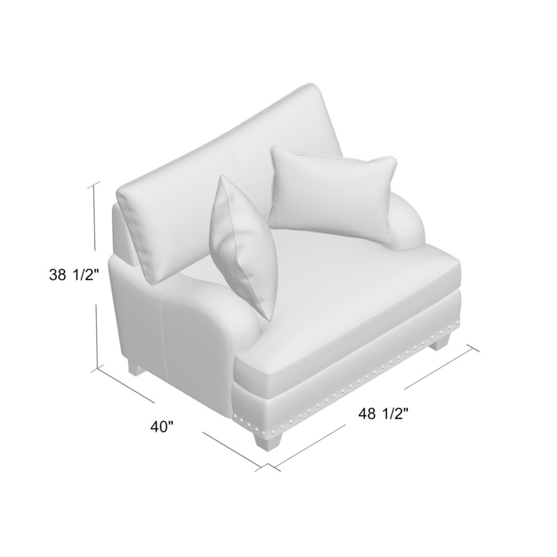 Cainsville 48'' Wide Armchair