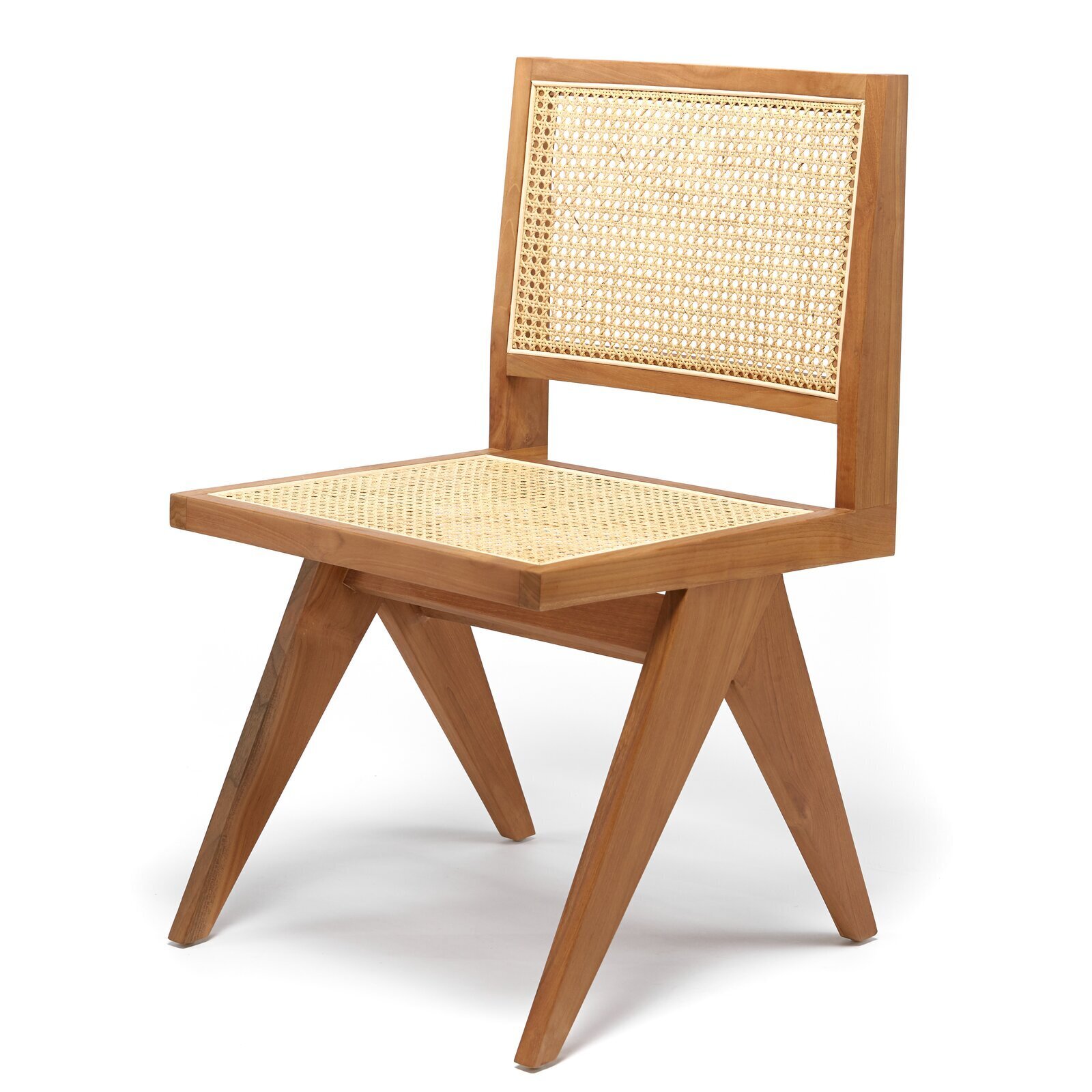 Cane Inset Japandi Dining Chair