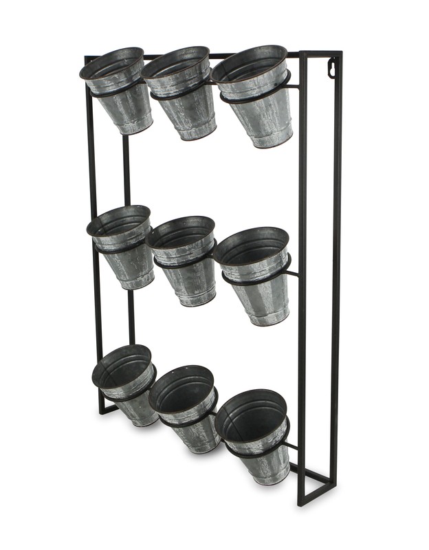 Cardona 9-Piece Pot Metal Wall Planter