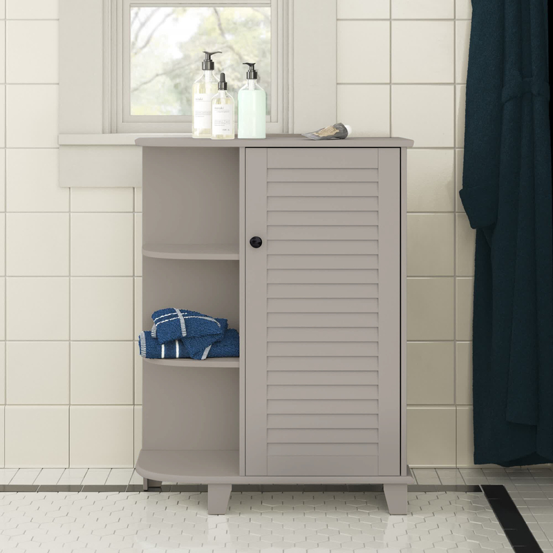 Carilee 23.6'' W x 31.1'' H x 9.65'' D Free-Standing Bathroom Cabinet