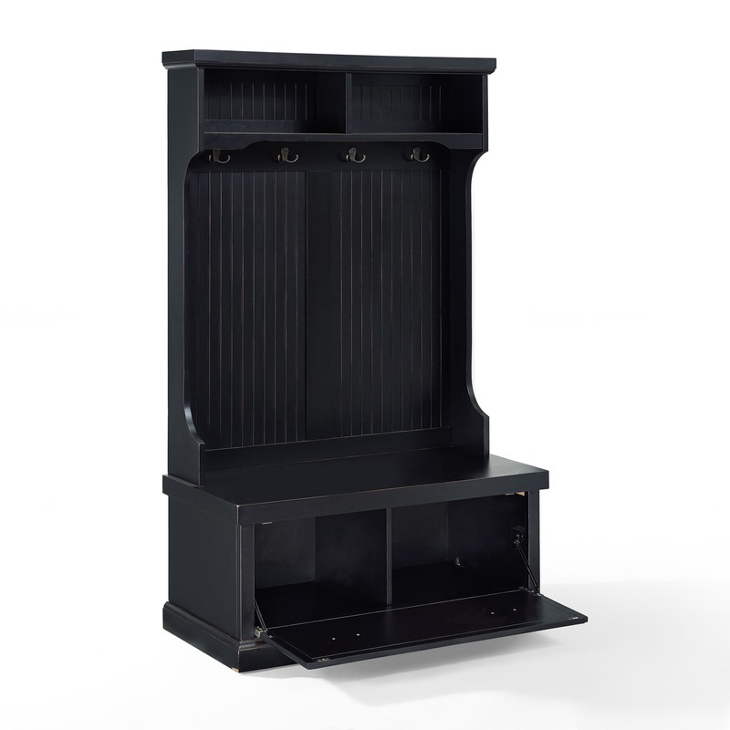 Carmel 40'' Wide Hall Tree with Bench and Shoe Storage