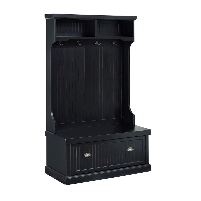 Carmel 40'' Wide Hall Tree with Bench and Shoe Storage
