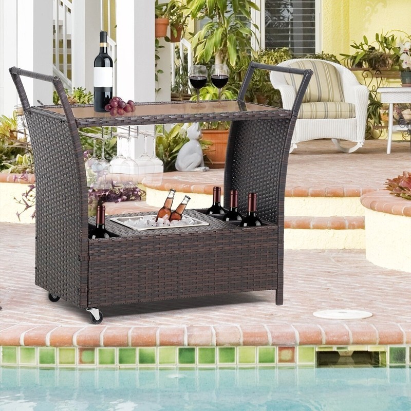 Cart style Backyard Outdoor Bar