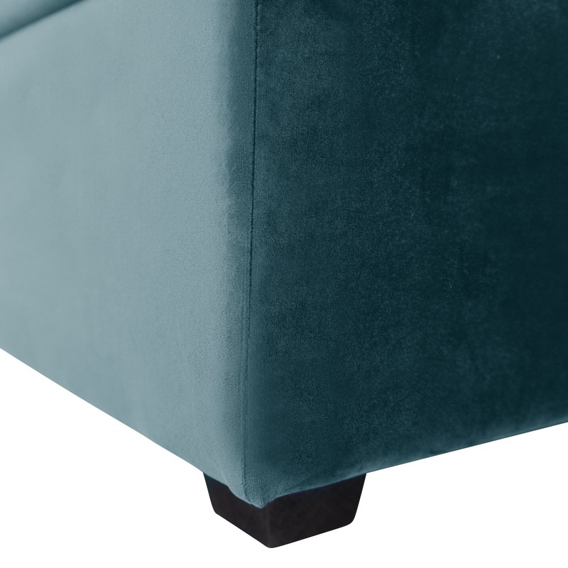 Caspian 97" Wide Velvet Left Hand Facing Sofa & Chaise