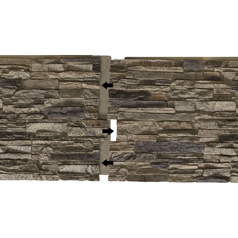 Castle Rock Stacked Faux Stone Urethane Wall Paneling