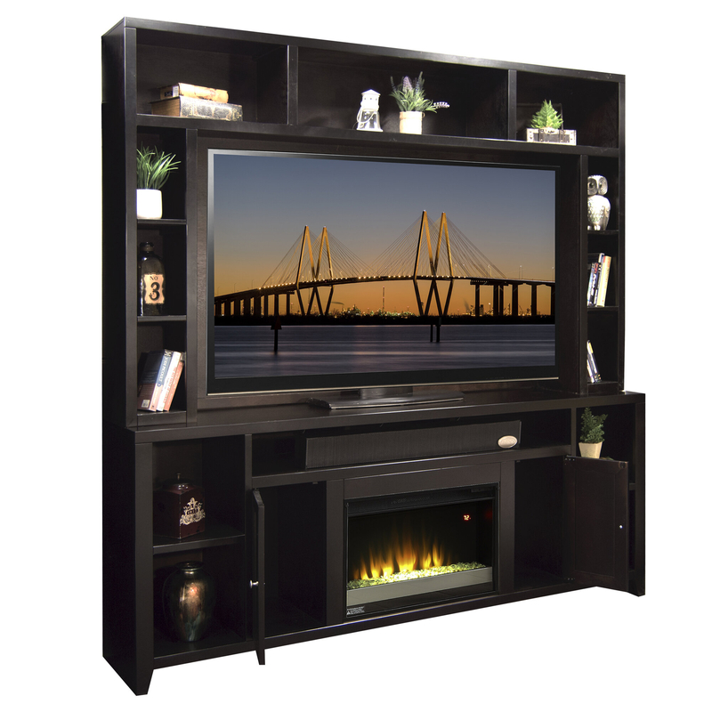 Cataldo Entertainment Center for TVs up to 70" with Fireplace Included